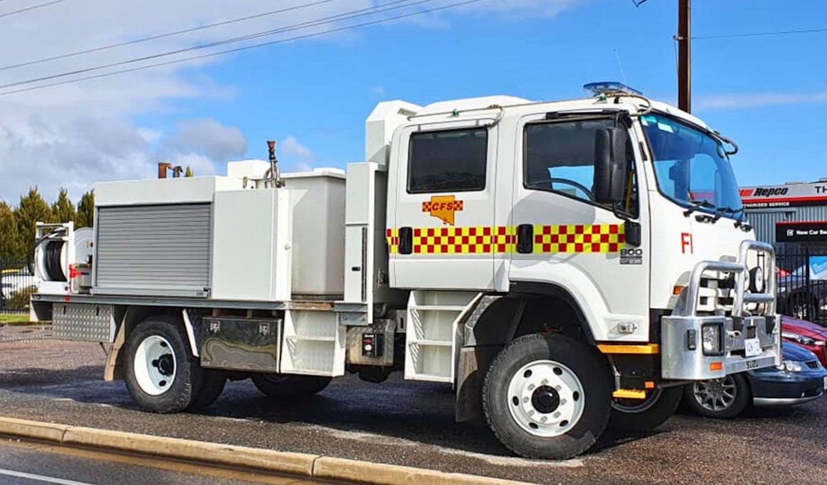 CFS Counrty Fire Service Truck being serviced at The Engine Bay